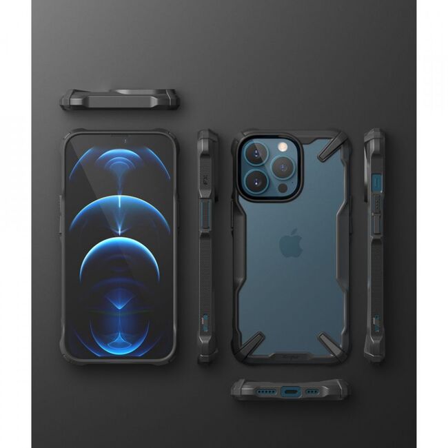 Husa iphone 13 pro ringke fusion x - negru