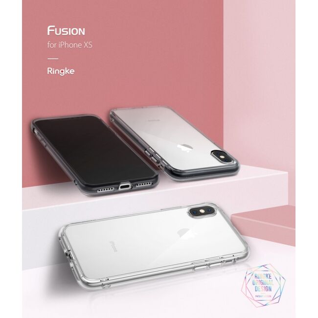 Husa iphone x / xs ringke fusion - clear