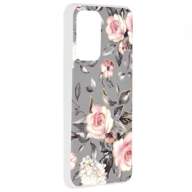 Husa samsung galaxy a52 5g marble series, techsuit - bloom of ruth gray