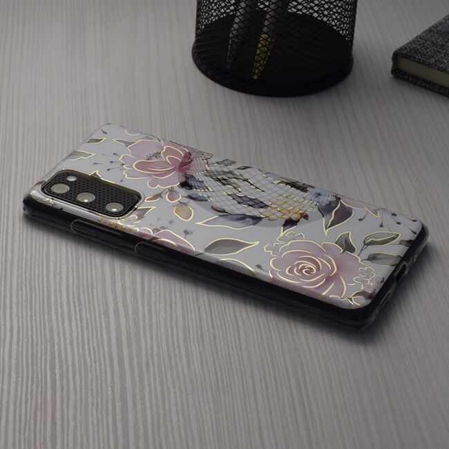 Husa xiaomi redmi note 11 / note 11s marble series, techsuit - chloe white