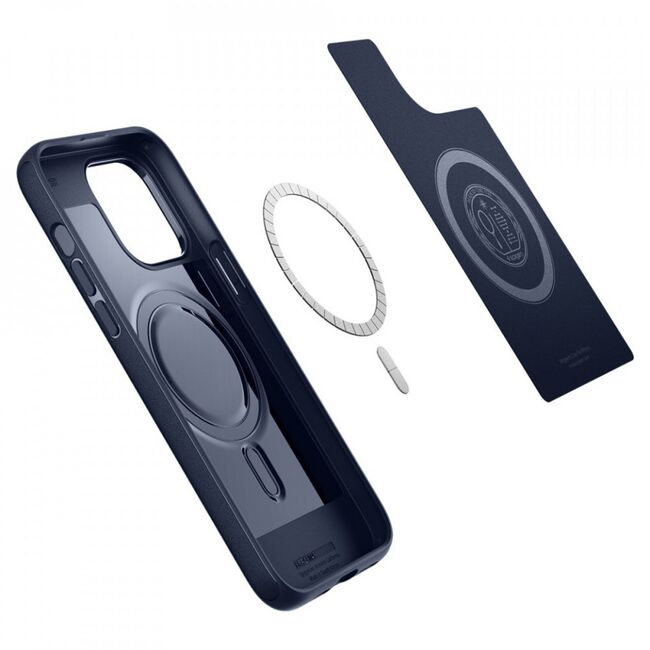 Husa iphone 14 pro spigen mag armor - navy blue