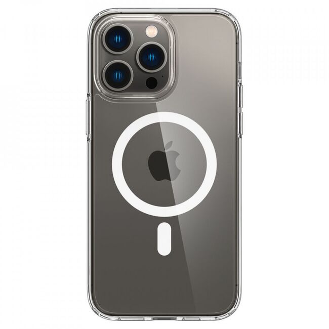 Husa iphone 14 pro spigen ultra hybrid mag safe - white