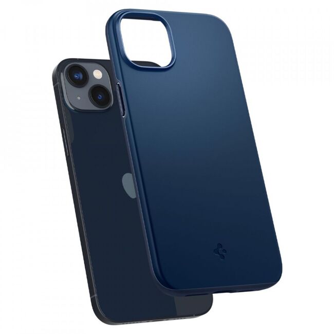 Husa iphone 14 spigen thin fit - navy blue