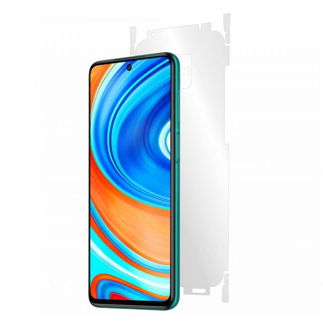 Folie 360° xiaomi redmi note 9 pro [ecran+margini+spate] alien surface - transparent