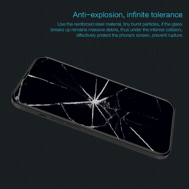 Folie iphone 13 pro max, amazing h, nillkin - transparent