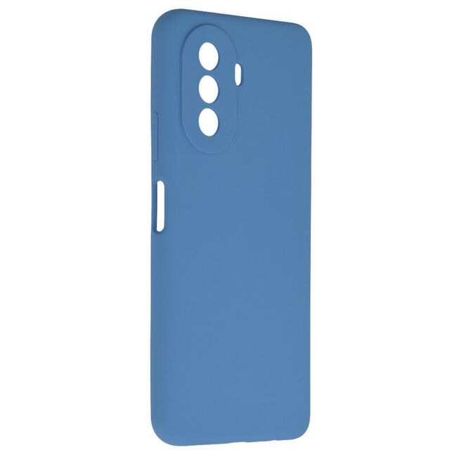 Husa huawei nova y70 din silicon moale, techsuit soft edge - denim blue