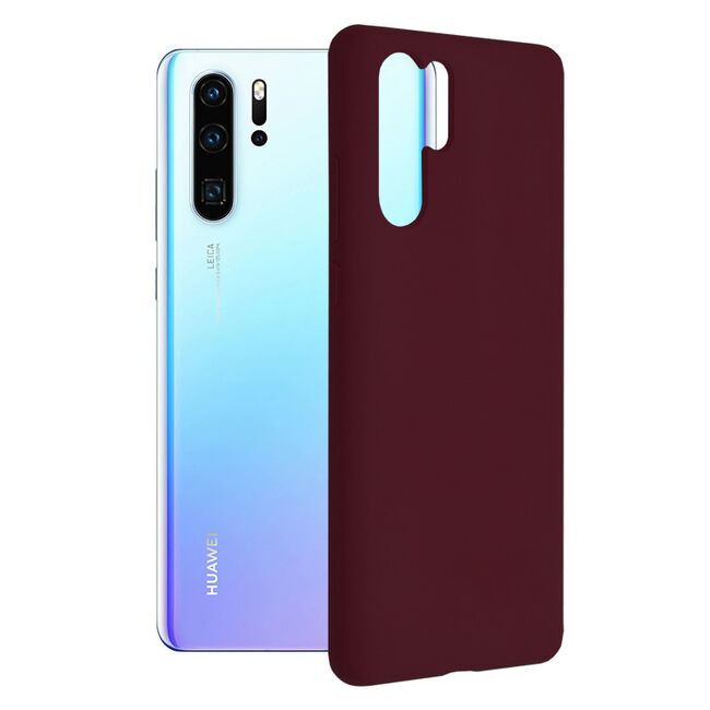 Husa huawei p30 pro din silicon moale, techsuit soft edge - plum violet