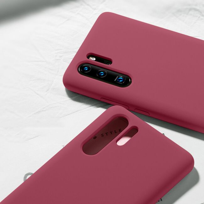 Husa huawei p30 pro din silicon moale, techsuit soft edge - plum violet