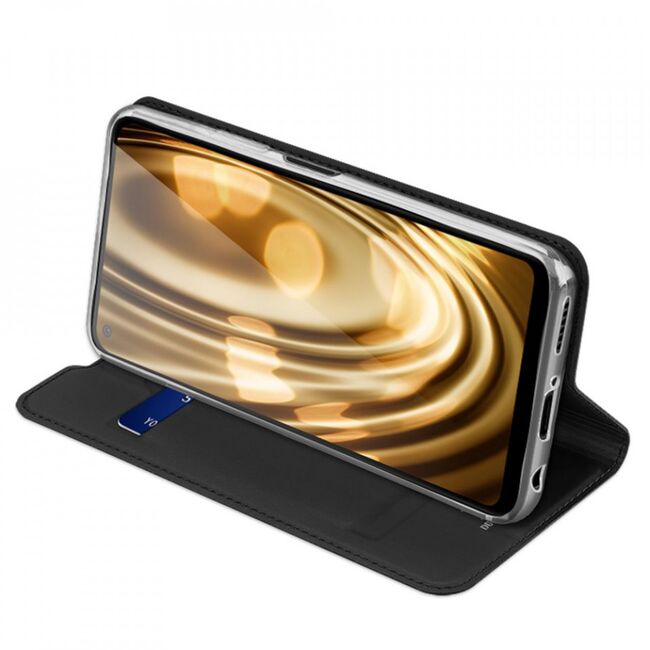 Husa huawei p40 lite tip carte, skin pro dux ducis - negru