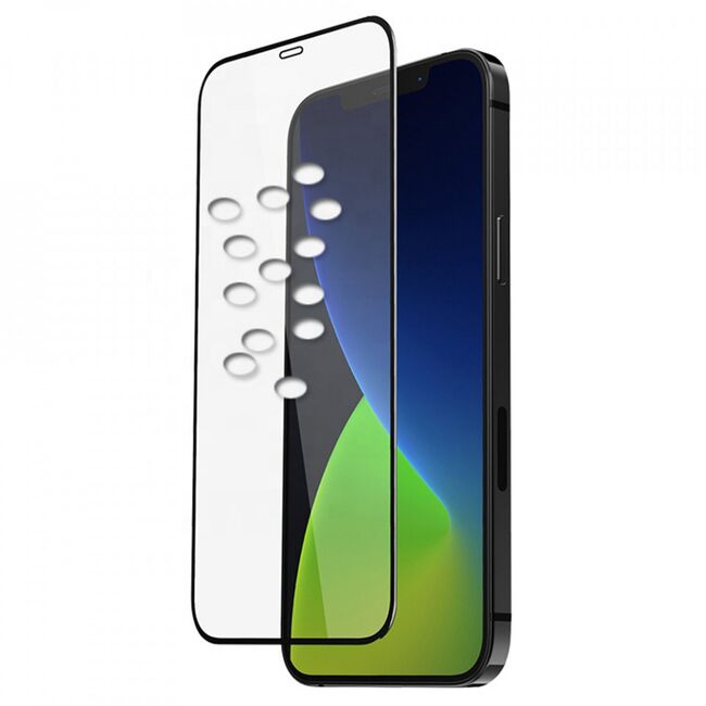 Folie de sticla iphone 12 mini, 3d full glue mocolo - negru