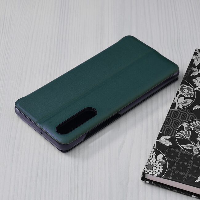 Husa huawei p30 tip carte, techsuit efold - dark green