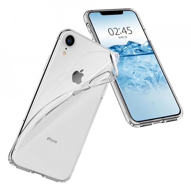 Husa iphone xr, liquid crystal spigen - clear