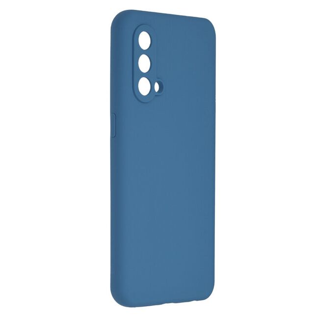 Husa oneplus nord ce 5g din silicon moale, techsuit soft edge - denim blue