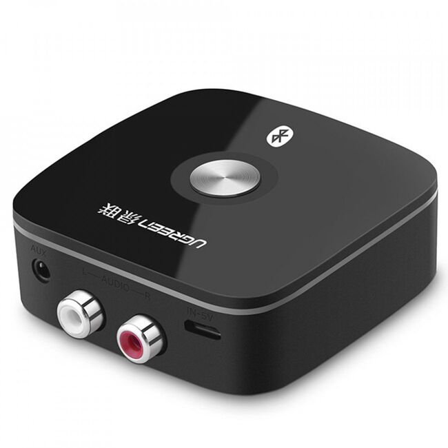 Reciver audio bluetooth (40759) jack 3.5mm si 2x rca, ugreen - negru
