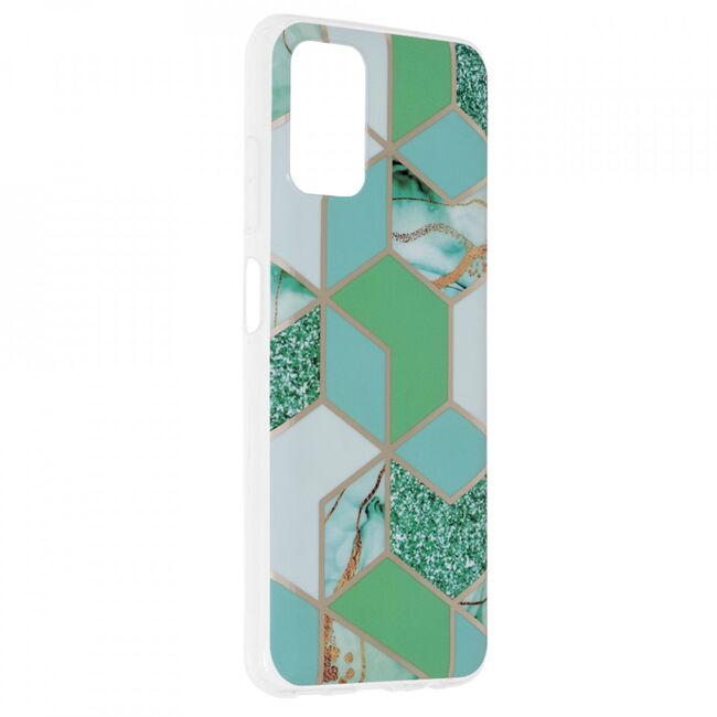 Husa samsung galaxy a03s marble series, techsuit - green hex
