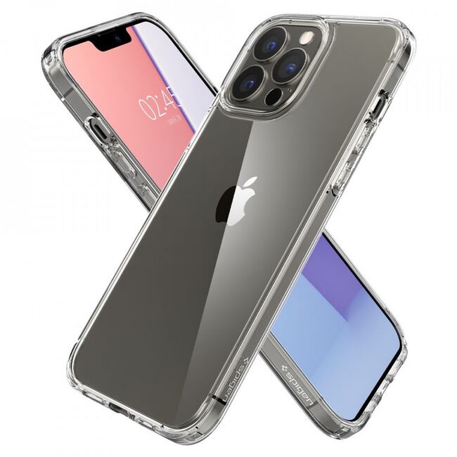 Husa iphone 13 pro, spigen ultra hybrid - crystal clear