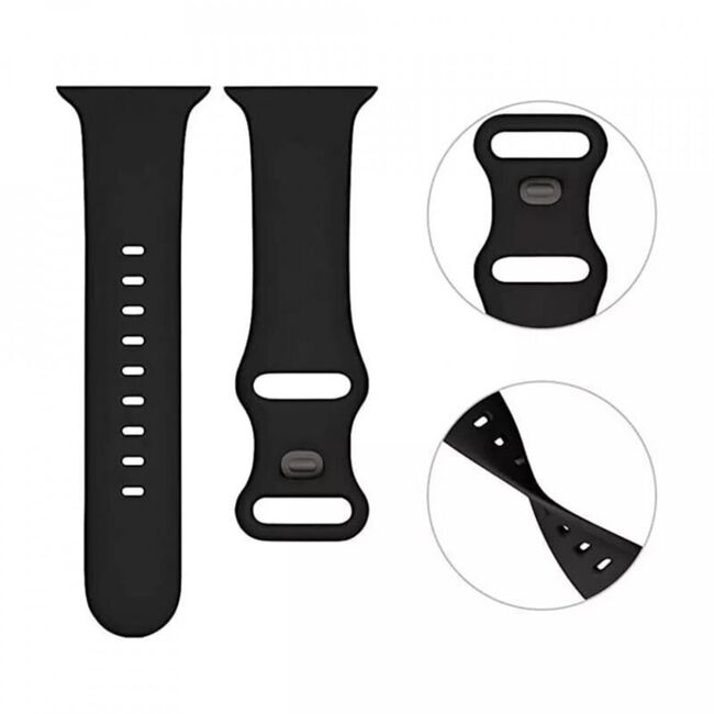 Curea Techsuit - Watchband (W031) - Apple Watch 1 / 2 / 3 / 4 / 5 / 6 / 7 / 8 / SE / Ultra (42 mm / 44 mm / 45 mm / 49 mm) - Dark Purple