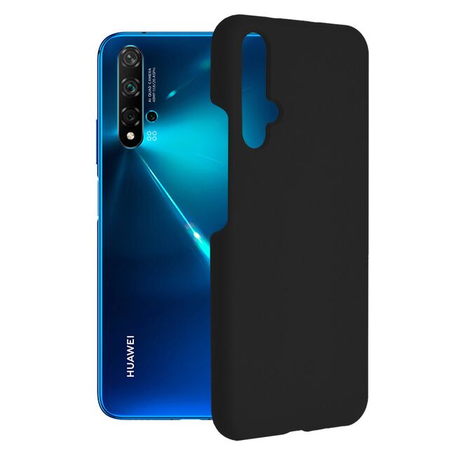 Husa huawei nova 5t / honor 20 din silicon moale, techsuit soft edge - negru