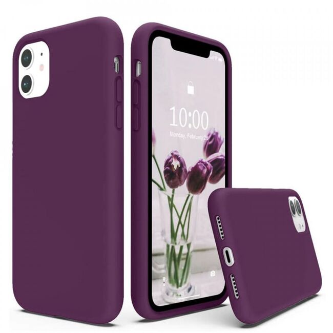 Husa huawei nova 5t / honor 20 din silicon moale, techsuit soft edge - plum violet