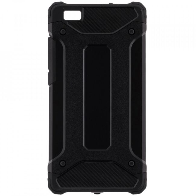 Husa huawei p8 lite din plastic dur, techsuit hybrid armor - negru
