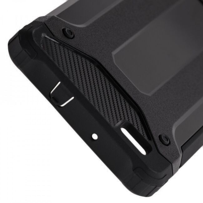 Husa huawei p8 lite din plastic dur, techsuit hybrid armor - negru