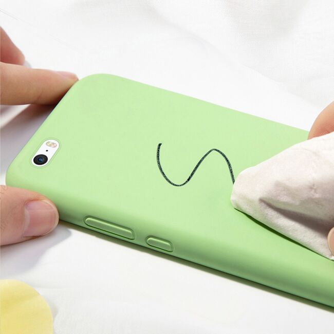 Husa iphone 5 / 5s din silicon moale, techsuit soft edge - denim blue