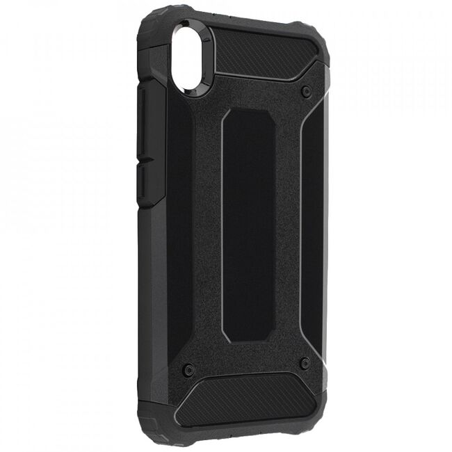 Husa xiaomi redmi 7a din plastic dur, techsuit hybrid armor - negru