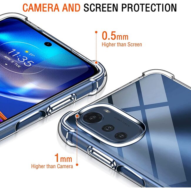 Husa pentru Motorola Moto E32 Anti-Shock 1.5mm, transparent