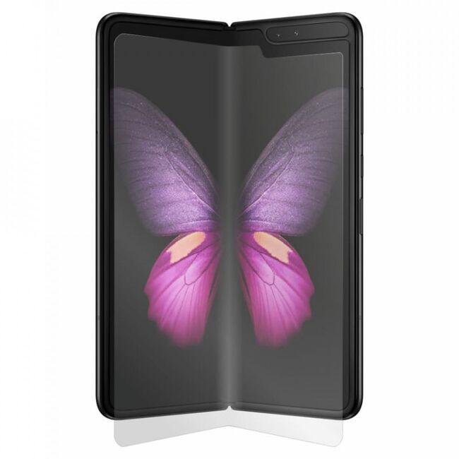 Folie 360° samsung galaxy fold [ecran+margini+spate] alien surface - transparent