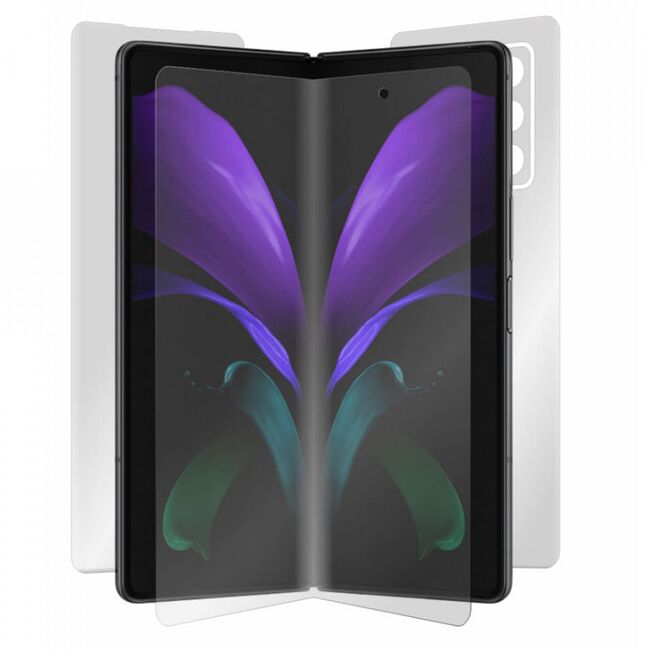 Folie 360° samsung galaxy fold 2 5g [ecran+margini+spate] alien surface - transparent