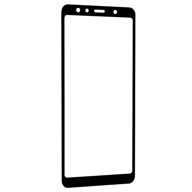 Folie de sticla samsung galaxy a7 2018, 2.5d fullglue lito - negru