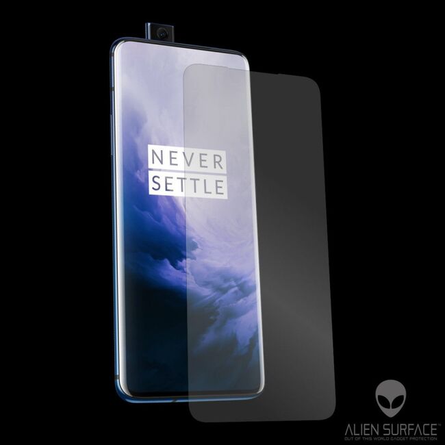 Folie oneplus 7 pro, regenerabila + case friendly, alien surface - transparent