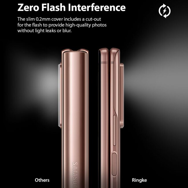 Folie samsung galaxy z fold 2, idgl camera glass (3 pack), ringke - clear