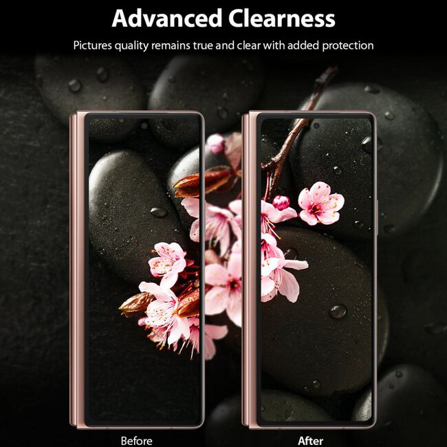 Folie samsung galaxy z fold 2, idgl camera glass (3 pack), ringke - clear