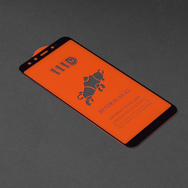 Folie xiaomi mi a2, ce acopera tot ecranul 111d, techsuit - negru