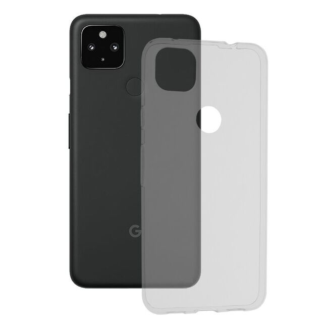 Husa google pixel 4a 5g, din silicon tpu slim, techsuit - transparent