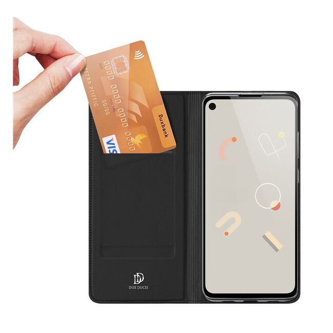 Husa google pixel 4a 5g tip carte, skin pro dux ducis - negru