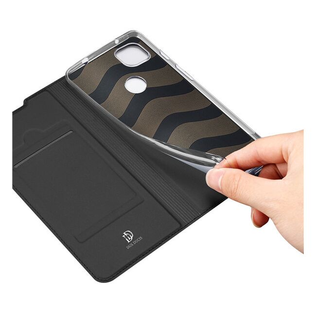 Husa google pixel 4a 5g tip carte, skin pro dux ducis - negru
