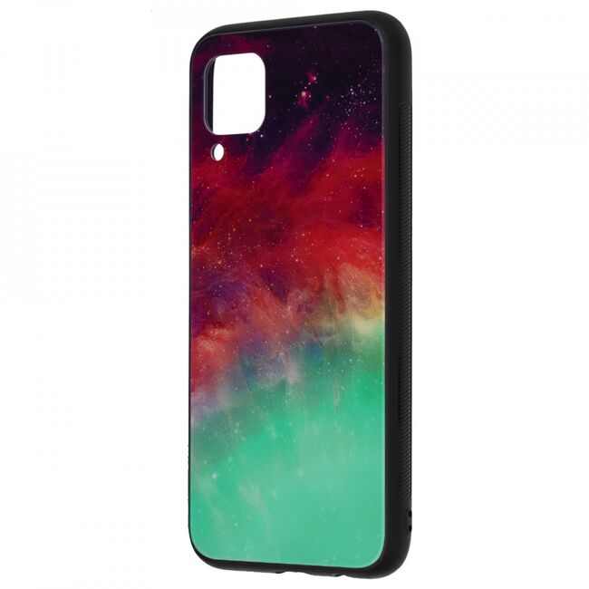 Husa huawei p40 lite cu sticla securizata, techsuit glaze - fiery ocean