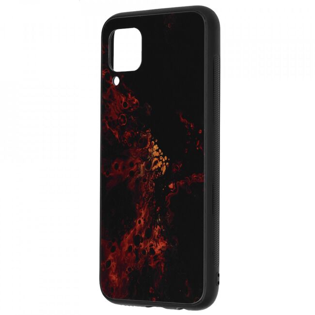 Husa huawei p40 lite cu sticla securizata, techsuit glaze - red nebula