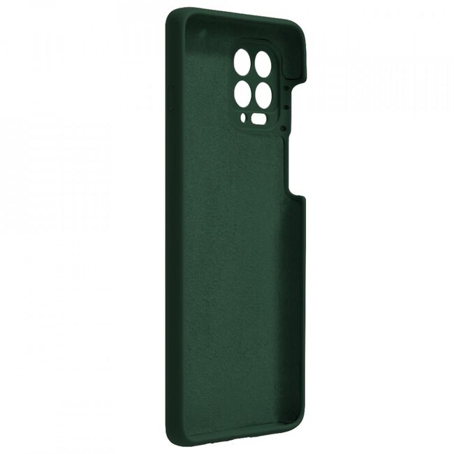 Husa motorola moto g100 / edge s din silicon moale, techsuit soft edge - dark green