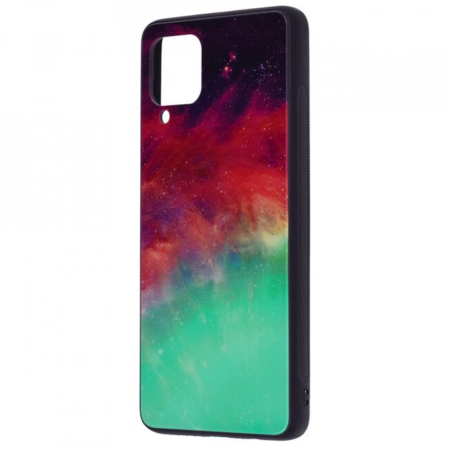 Husa samsung galaxy f62 / m62 cu sticla securizata, techsuit glaze - fiery ocean