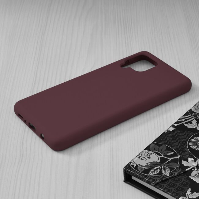 Husa samsung galaxy f62 / m62 din silicon moale, techsuit soft edge - plum violet