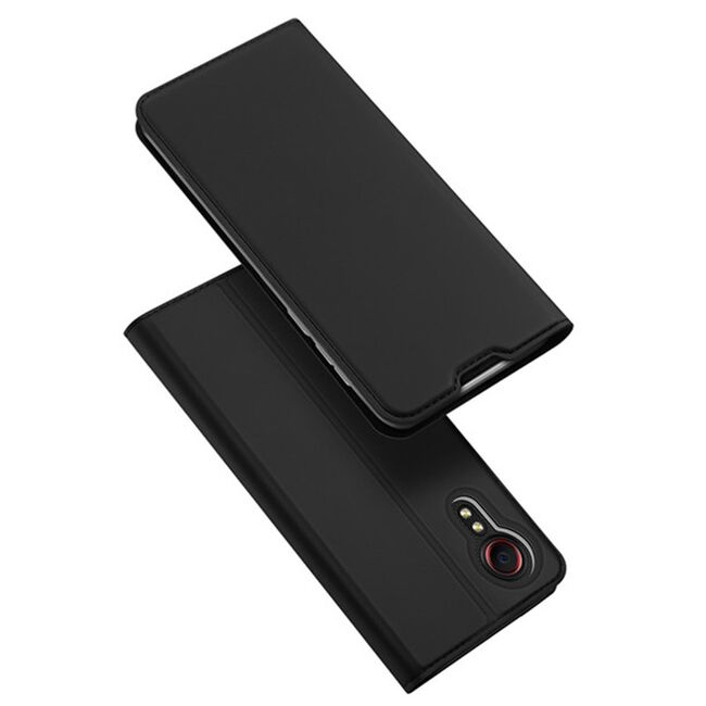 Husa samsung galaxy xcover 5 tip carte, skin pro dux ducis - negru