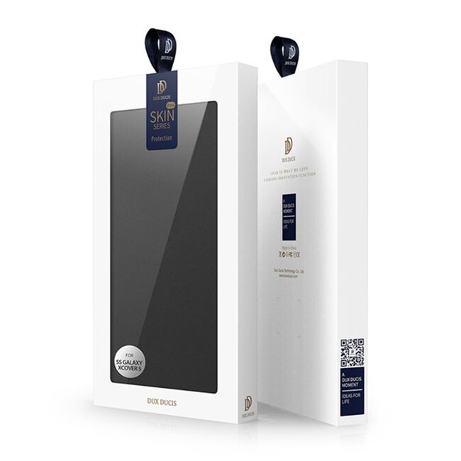 Husa samsung galaxy xcover 5 tip carte, skin pro dux ducis - negru