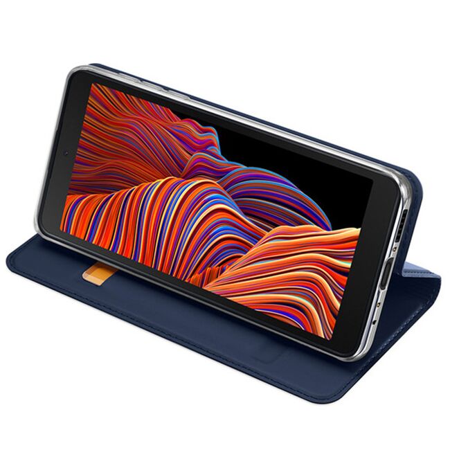 Husa samsung galaxy xcover 5 tip carte, skin pro dux ducis - negru