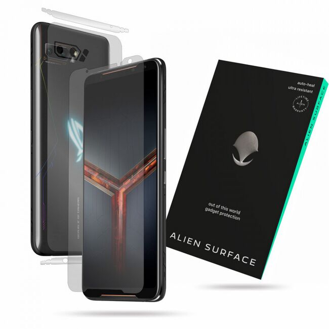 Folie 360° asus rog phone ii zs660kl [ecran+margini+spate] alien surface - transparent