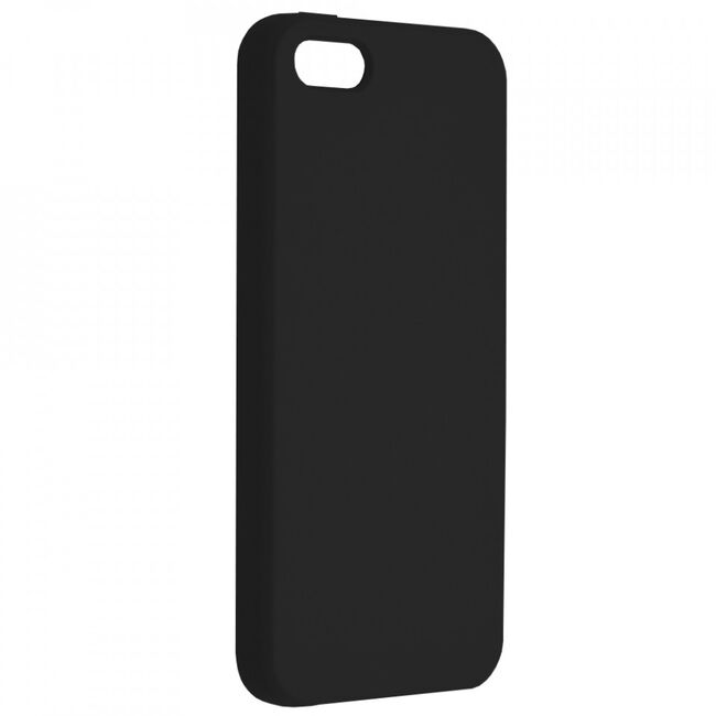 Husa iphone 5 / 5s din silicon moale, techsuit soft edge - negru