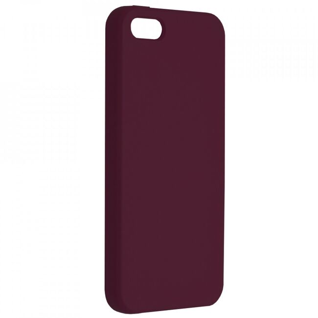 Husa iphone 5 / 5s din silicon moale, techsuit soft edge - plum violet