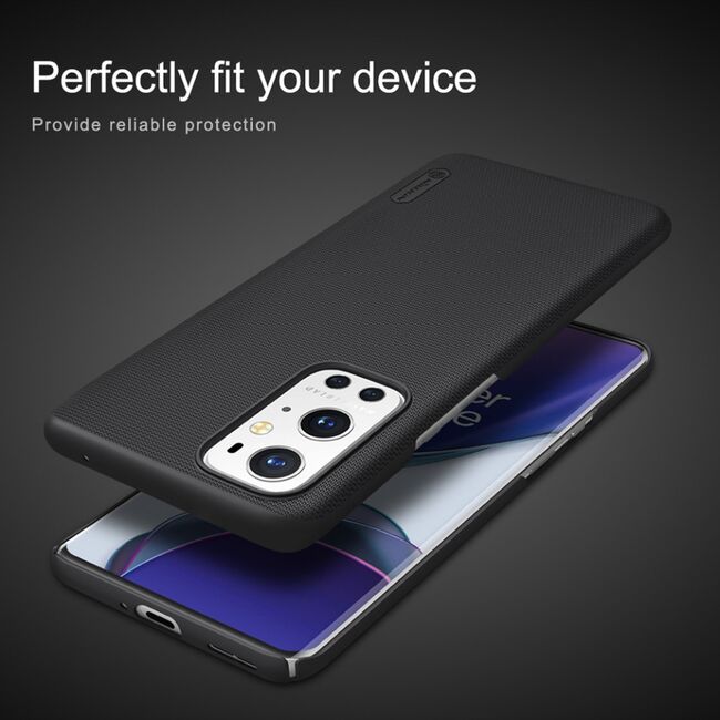 Husa oneplus 9 pro, super frosted shield, nillkin - negru